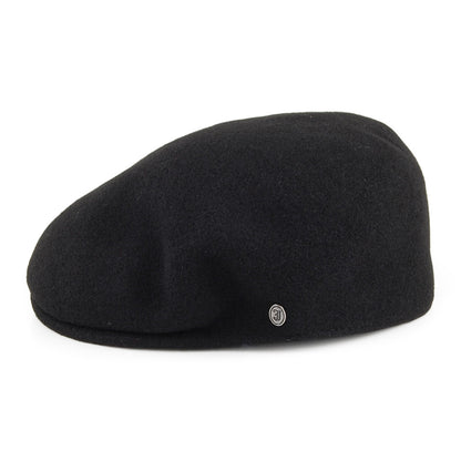 Gorra plana clásica de lana de Jaxon & James - Negro