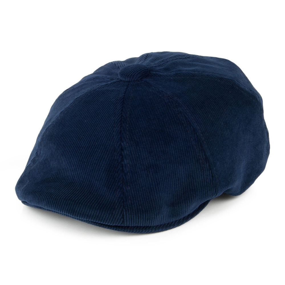 Gorra Newsboy Hawker de pana de Kangol - Azul Marino