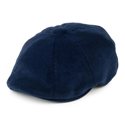 Gorra Newsboy Hawker de pana de Kangol - Azul Marino