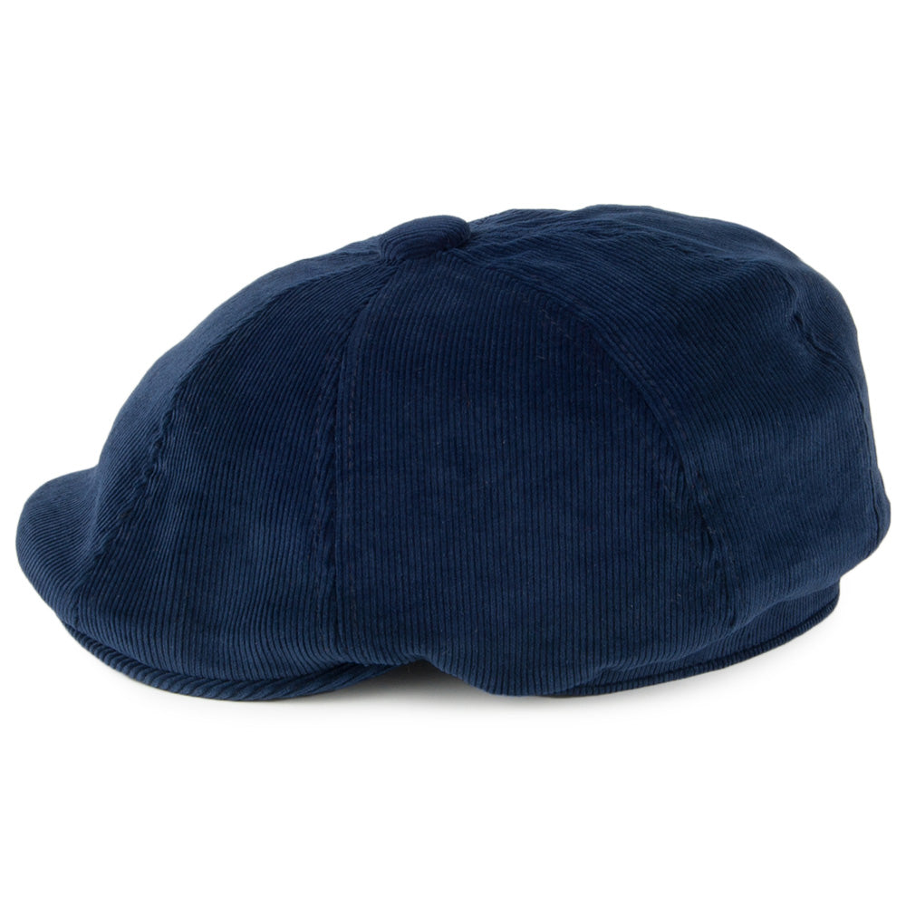 Gorra Newsboy Hawker de pana de Kangol - Azul Marino