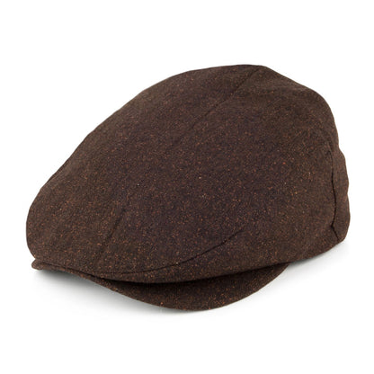 Gorra plana Barrel de Brixton - Marrón-Rojo Ladrillo