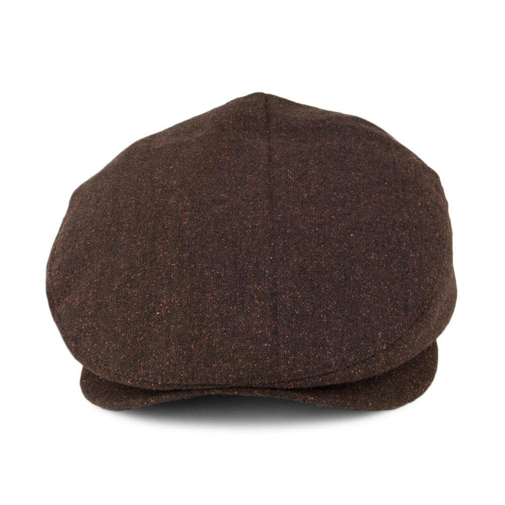 Gorra plana Barrel de Brixton - Marrón-Rojo Ladrillo