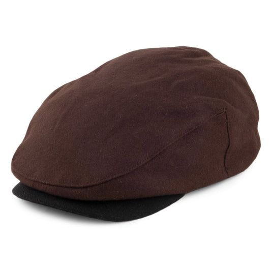 Gorra plana Hooligan de Brixton - Marrón-Negro