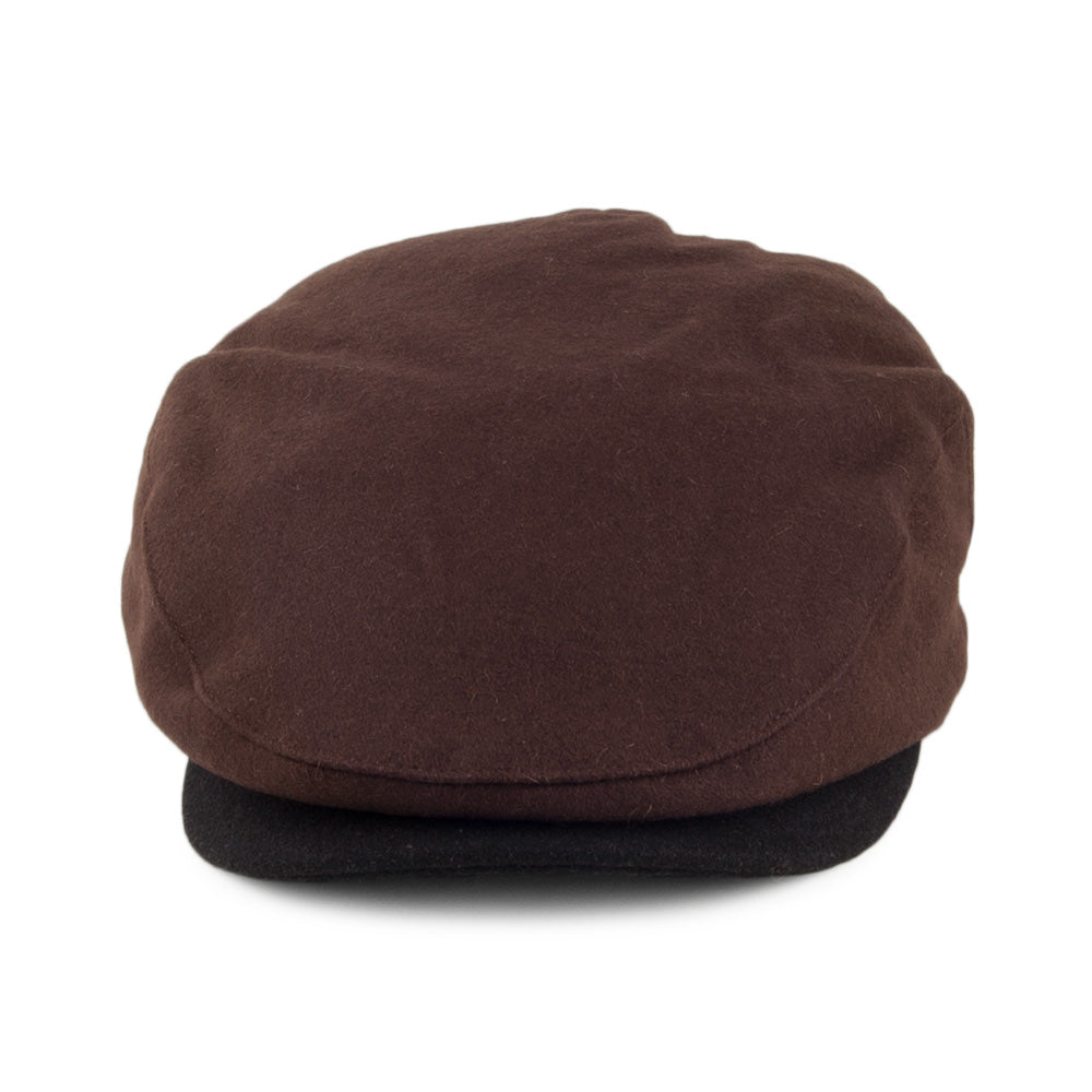 Gorra plana Hooligan de Brixton - Marrón-Negro