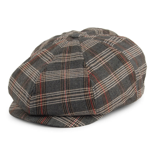 Gorra Newsboy Brood a cuadros de Brixton - Gris-Beige Arena