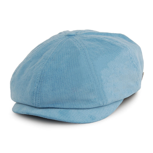 Gorra Newsboy Brood de pana de Brixton - Azul Cielo