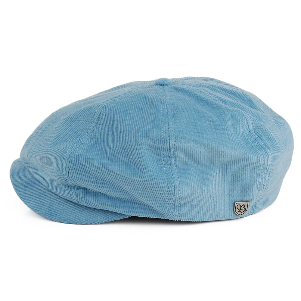 Gorra Newsboy Brood de pana de Brixton - Azul Cielo