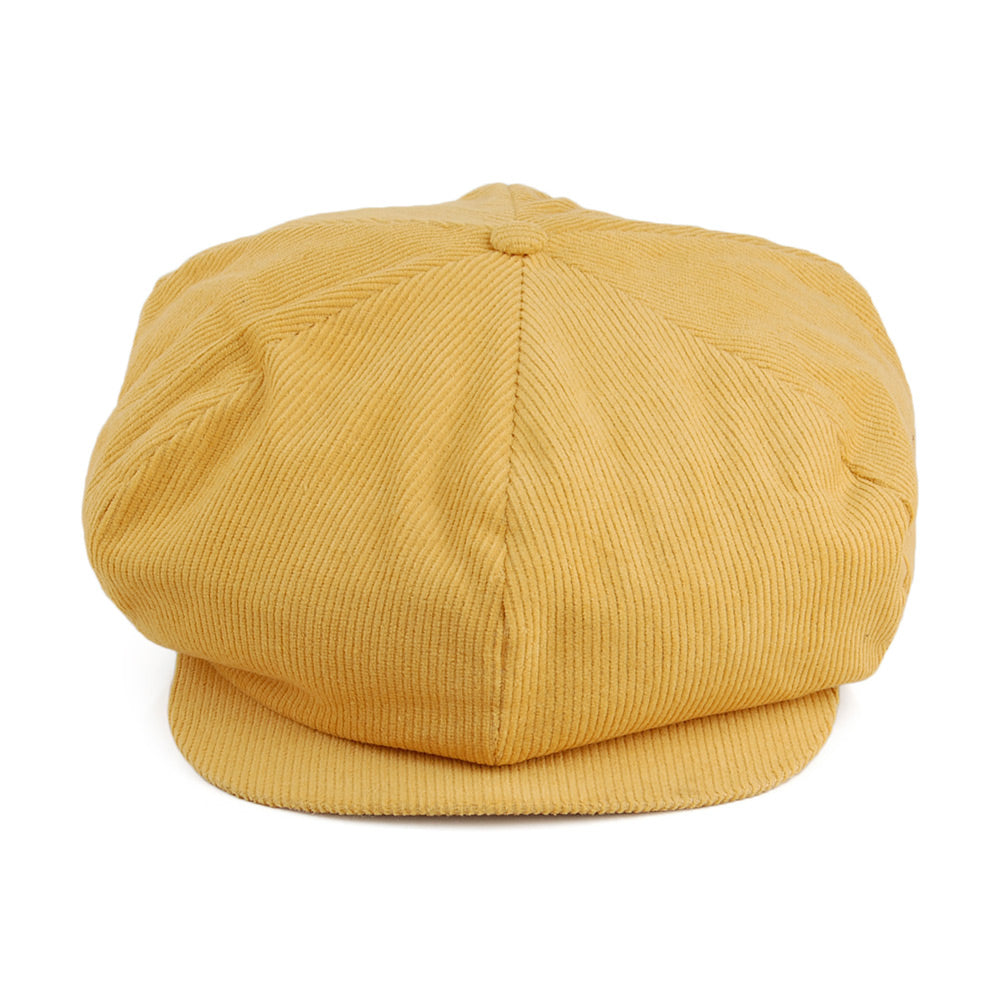 Gorra Newsboy Ollie de pana de Brixton - Mostaza