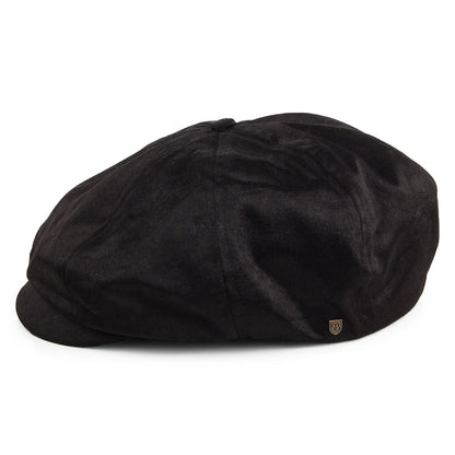 Gorra Newsboy Brood de satén de Brixton - Negro