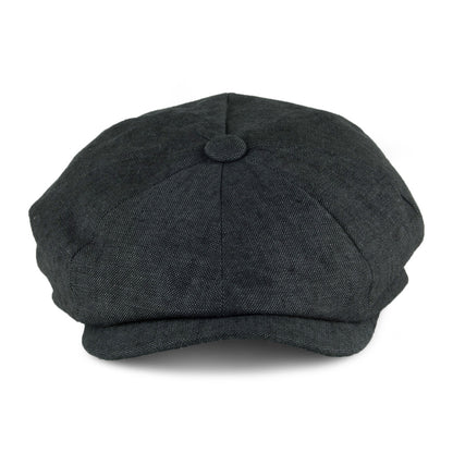 Gorra Newsboy Alfie de lino de Failsworth - Antracita
