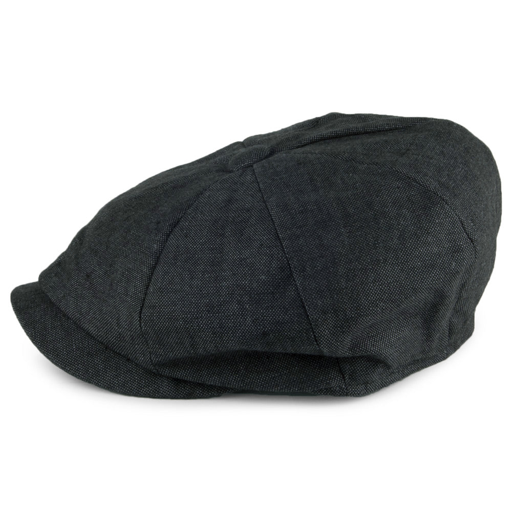 Gorra Newsboy Alfie de lino de Failsworth - Antracita