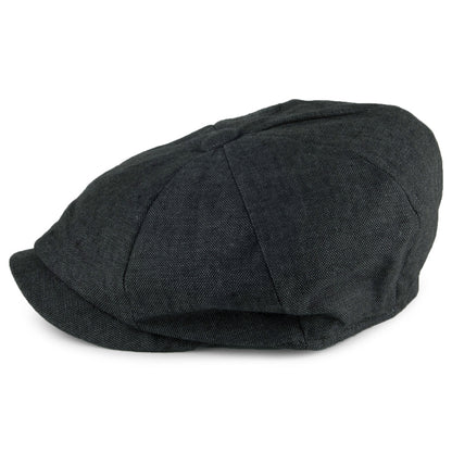 Gorra Newsboy Alfie de lino de Failsworth - Antracita