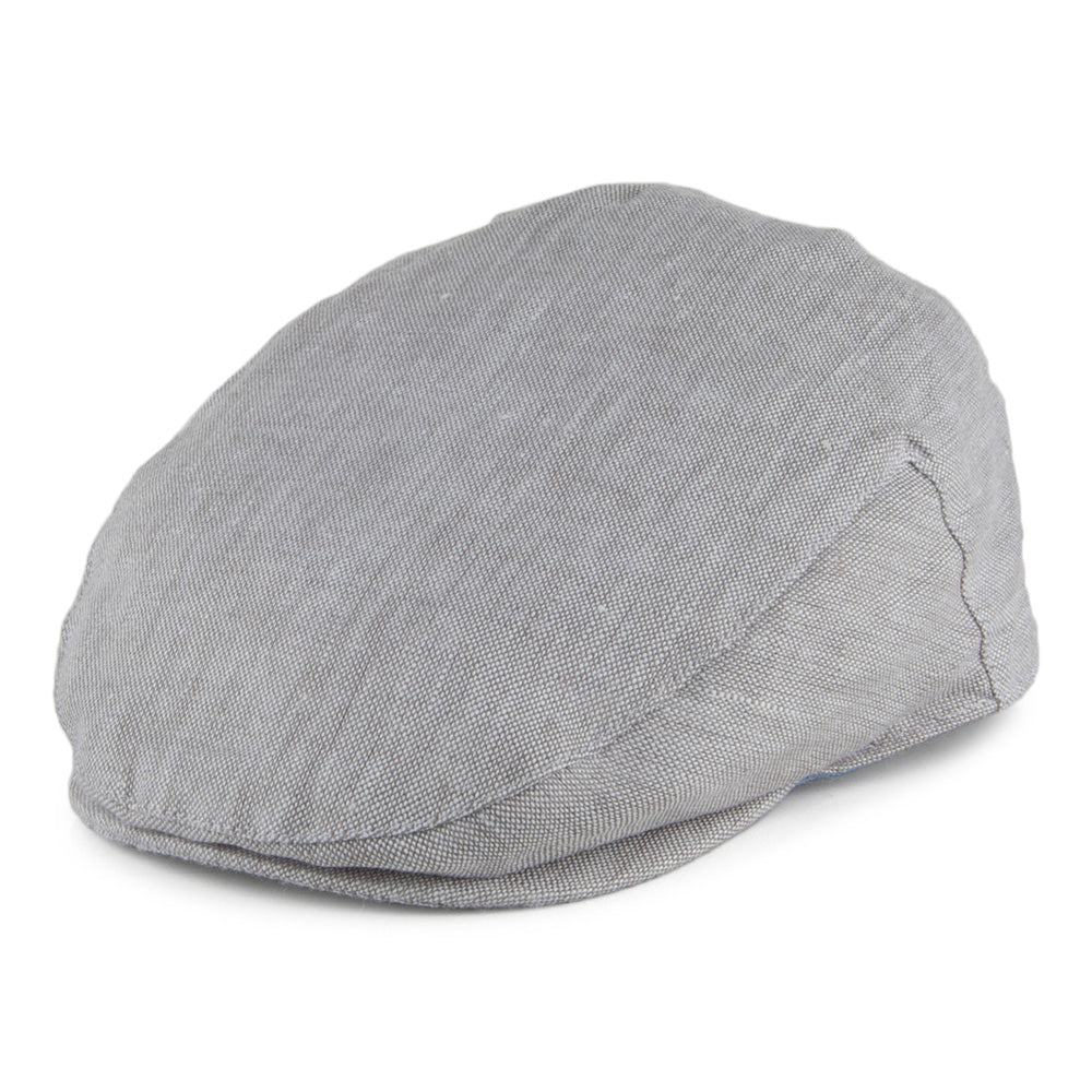Gorra plana de lino de Failsworth - Gris Claro