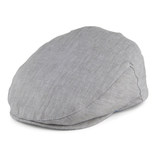 Gorra plana de lino de Failsworth - Gris Claro