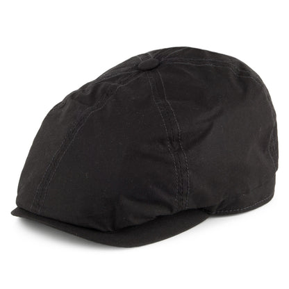 Gorra Newsboy Hudson de Dry Wax de Failsworth - Negro