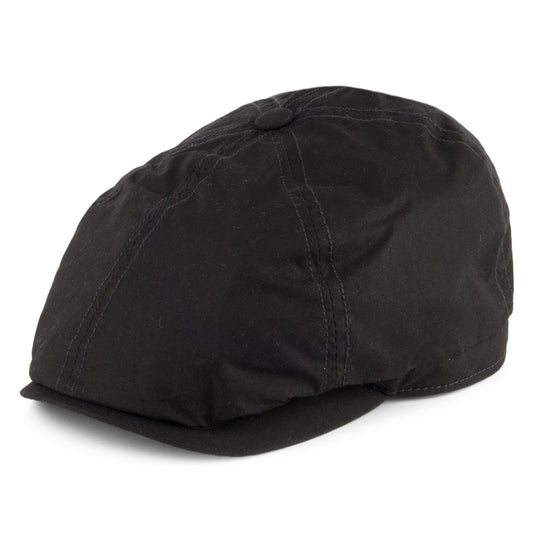 Gorra Newsboy Hudson de Dry Wax de Failsworth - Negro