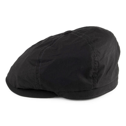 Gorra Newsboy Hudson de Dry Wax de Failsworth - Negro