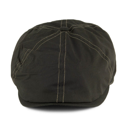 Gorra Newsboy Hudson de Dry Wax de Failsworth - Verde Oliva