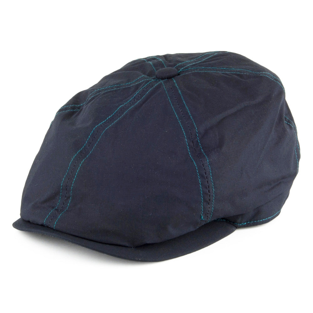 Gorra Newsboy Hudson de Dry Wax de Failsworth - Azul Marino