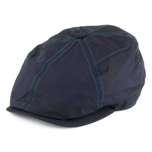 Gorra Newsboy Hudson de Dry Wax de Failsworth - Azul Marino