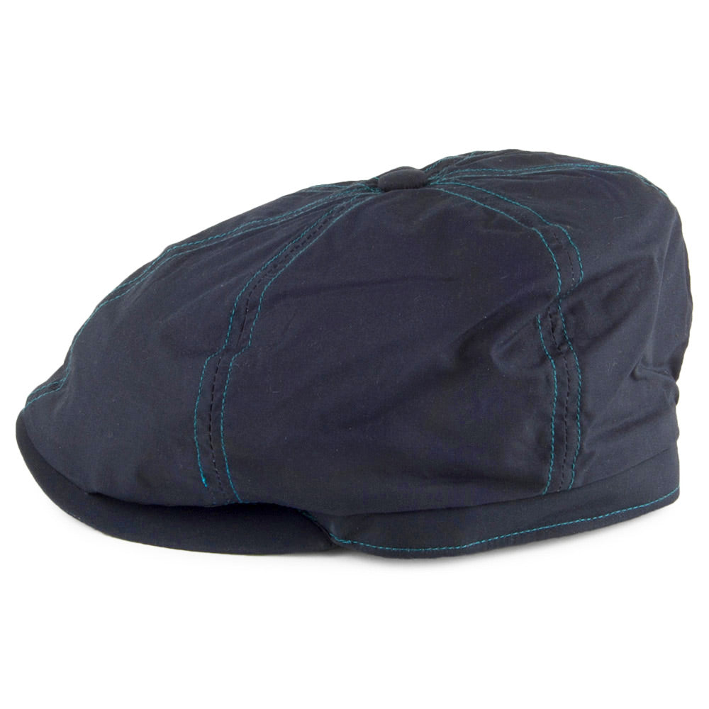 Gorra Newsboy Hudson de Dry Wax de Failsworth - Azul Marino