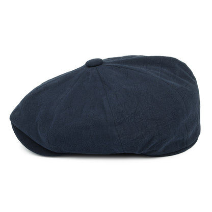 Gorra Newsboy Alfie de lino grueso de Christys - Azul Marino