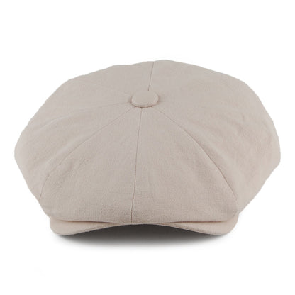 Gorra Newsboy Alfie de lino grueso de Christys - Piedra
