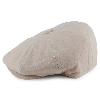 Gorra Newsboy Alfie de lino grueso de Christys - Piedra