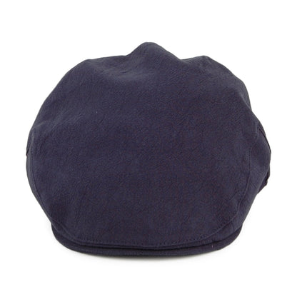 Gorra plana Skye Balmoral de lino grueso de Christys - Azul Marino
