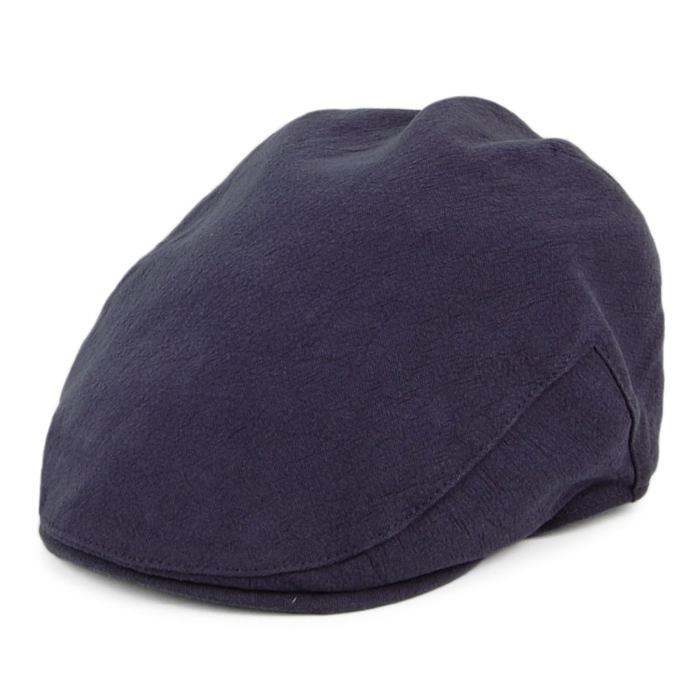 Gorra plana Skye Balmoral de lino grueso de Christys - Azul Marino