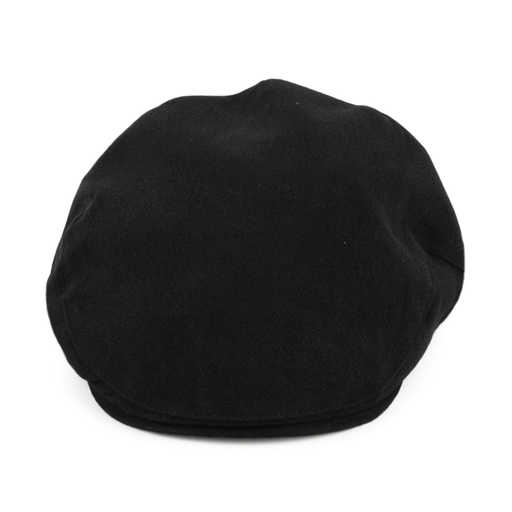 Gorra plana Skye Balmoral de lino grueso de Christys - Negro