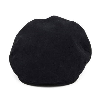 Gorra plana Skye Balmoral de lino grueso de Christys - Negro
