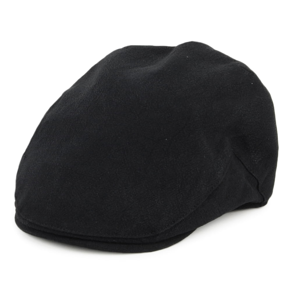 Gorra plana Skye Balmoral de lino grueso de Christys - Negro