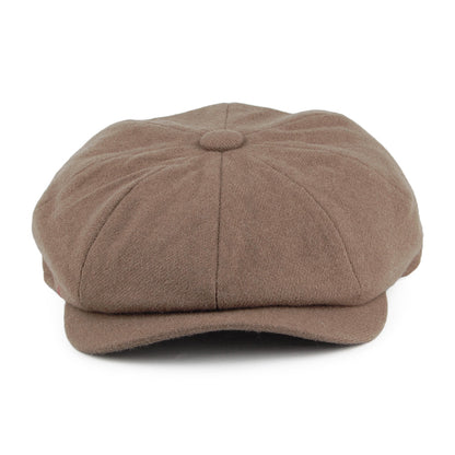Gorra Newsboy Joshua Ellis de lana satinada de Christys - Beige Arena Claro