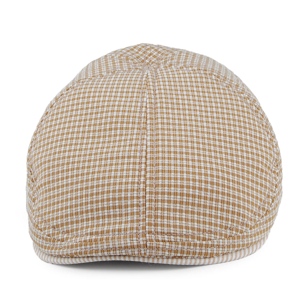 Gorra plana Fridays a cuadros de Goorin - Mostaza