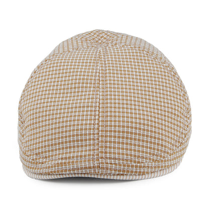 Gorra plana Fridays a cuadros de Goorin - Mostaza