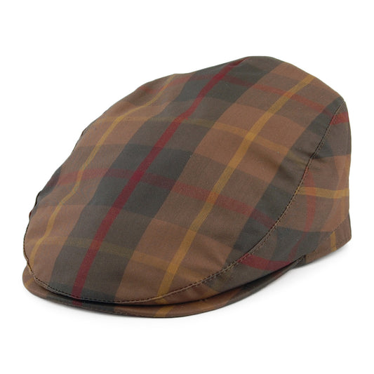 Gorra plana British Millerain de algodón encerado de City Sport - Marrón-Oliva