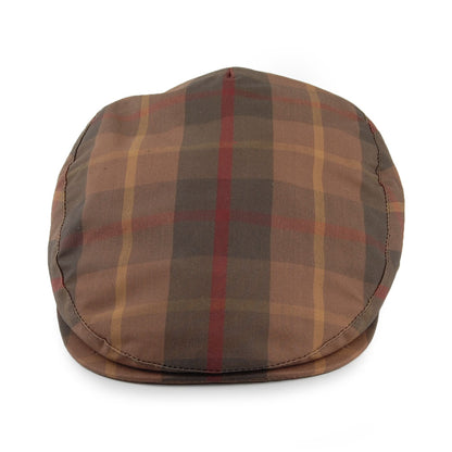 Gorra plana British Millerain de algodón encerado de City Sport - Marrón-Oliva