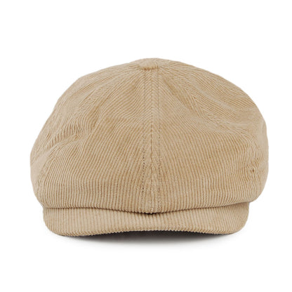 Gorra Newsboy Brood de pana de Brixton - Beige