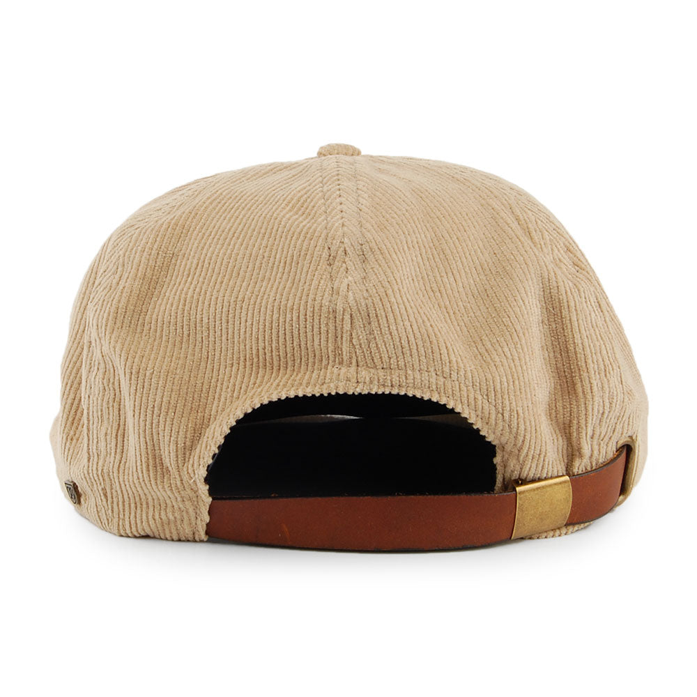 Gorra Newsboy Brood de pana de Brixton - Beige