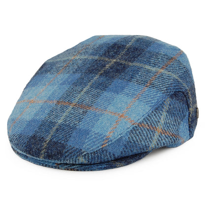 Gorra plana Bay River de HARRIS TWEED de Jaxon & James - Azul Marino