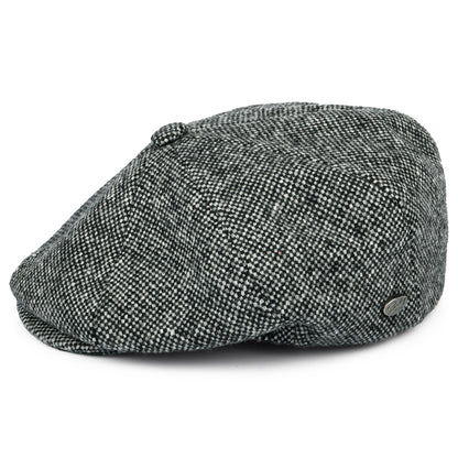 Gorra Newsboy Galvin Italian de Tweed de Bailey - Negro
