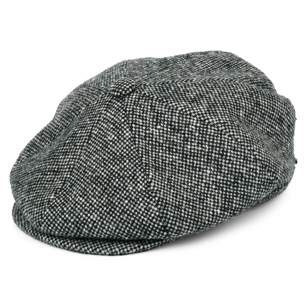 Gorra Newsboy Galvin Italian de Tweed de Bailey - Negro