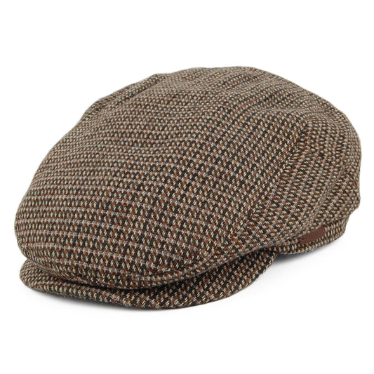 Gorra plana Oslo pata de gallo de Barts - Kaki