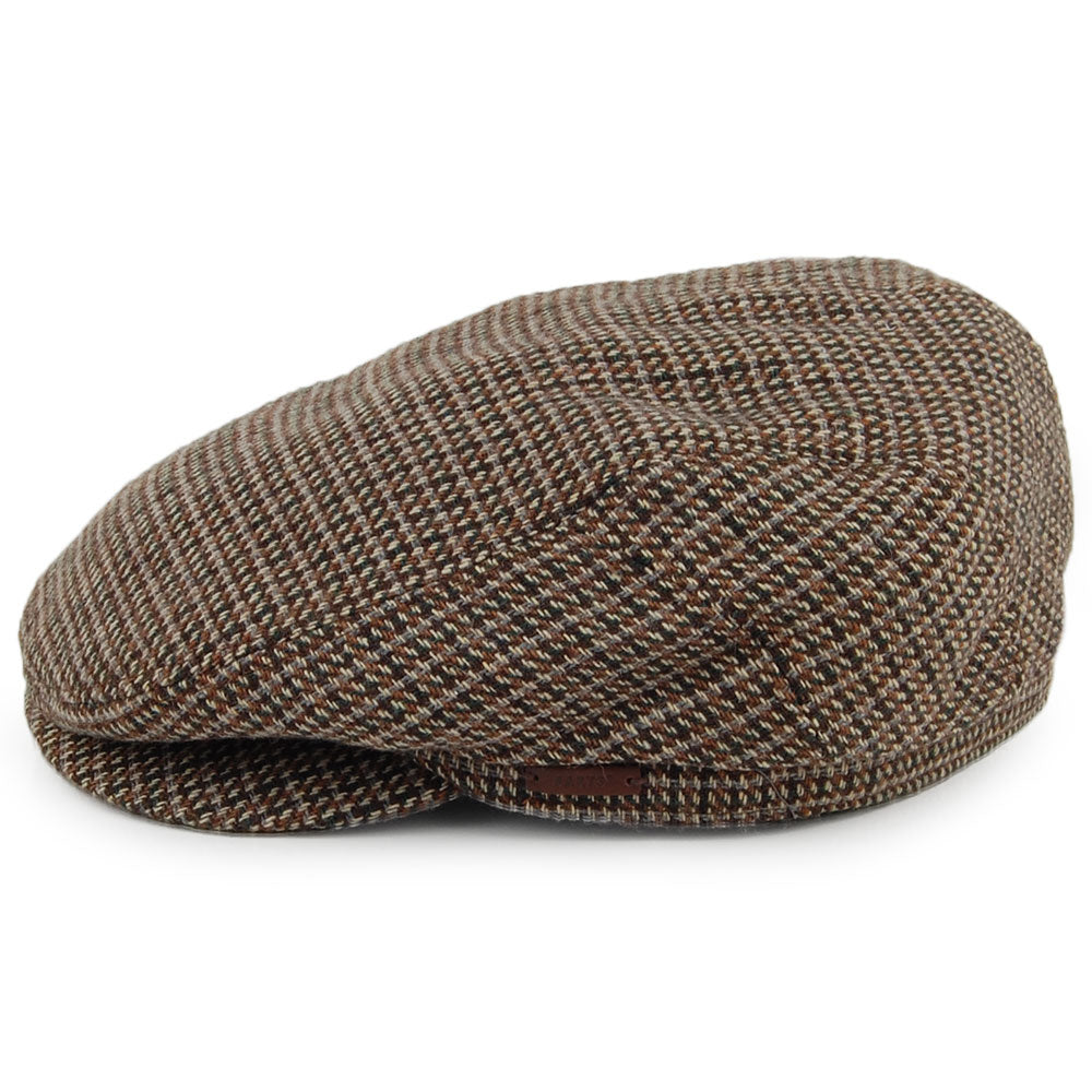Gorra plana Oslo pata de gallo de Barts - Kaki