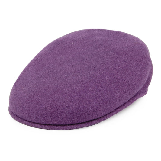 Gorra plana 504 de lana de Kangol - Malva Oscuro