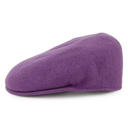 Gorra plana 504 de lana de Kangol - Malva Oscuro
