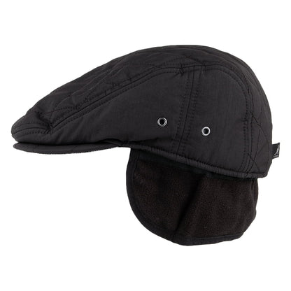 Gorra plana Hidden Layers Driving con orejeras de Kangol - Negro