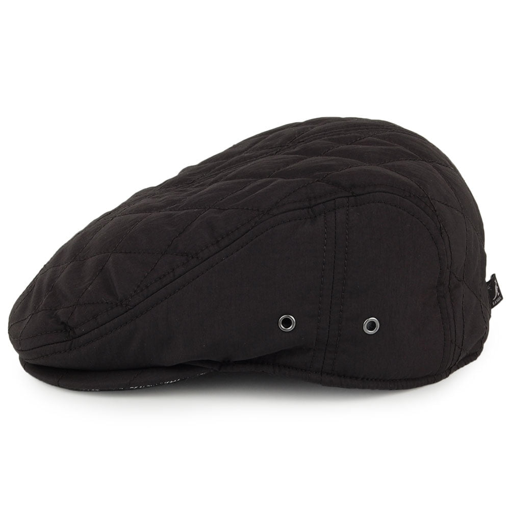 Gorra plana Hidden Layers Driving con orejeras de Kangol - Negro
