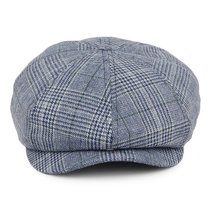 Gorra Newsboy Brood cuadros escoceses de Brixton - Azul Marino-Gris
